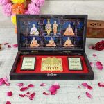 Swaminarayan photo frame, swaminarayan photo 3d, swaminarayan photo frame with charan paduka, pramukh swami maharaj photo frame, return gifts for housewarming, return gifts for pooja, Wooden Momento Gift