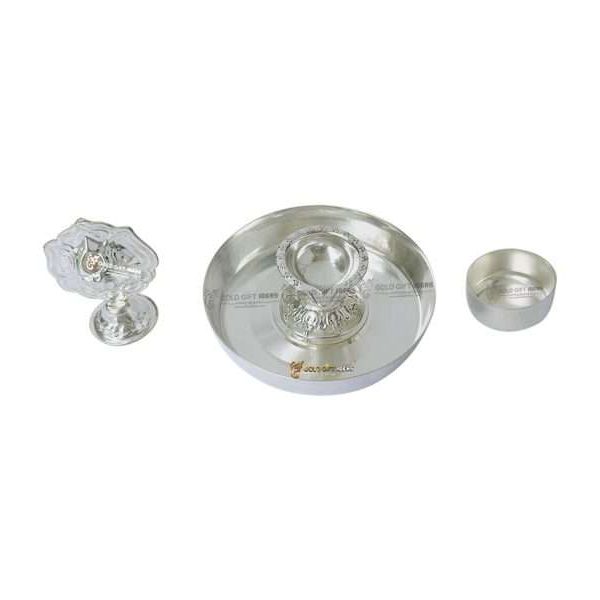 Pooja Thali set, pooja thali silver, pooja thali decoration, Pooja Thali for home, pooja thali set silver, pooja thali for wedding, pooja thali for mandir, pooja thali for Diwali, pooja thali for karva chauth, pooja thali gift set, pooja thali set gold plated pooja thali set for wedding silver thali set for pooja, return gifts for housewarming