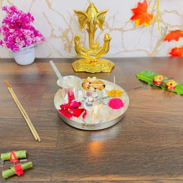 Round Polished Brass Pooja Items, for Home, Temples, Style : Royal