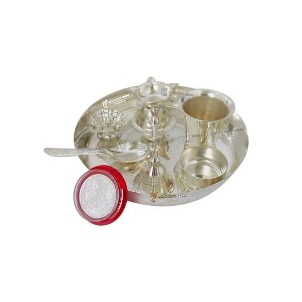 Pooja Thali set, pooja thali silver, pooja thali decoration, Pooja Thali for home, pooja thali set silver, pooja thali for wedding, pooja thali for mandir, pooja thali for Diwali, pooja thali for karva chauth, pooja thali gift set, pooja thali set gold plated pooja thali set for wedding silver thali set for pooja, return gifts for housewarming