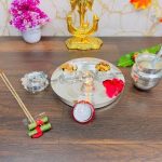 Pooja Thali set, pooja thali silver, pooja thali decoration, Pooja Thali for home, pooja thali set silver, pooja thali for wedding, pooja thali for mandir, pooja thali for Diwali, pooja thali for karva chauth, pooja thali gift set, pooja thali set gold plated pooja thali set for wedding silver thali set for pooja, return gifts for housewarming