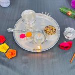 Pooja Thali set, pooja thali silver, pooja thali decoration, Pooja Thali for home, pooja thali set silver, pooja thali for wedding, pooja thali for mandir, pooja thali for Diwali, pooja thali for karva chauth, pooja thali gift set, pooja thali set gold plated pooja thali set for wedding silver thali set for pooja, return gifts for housewarming