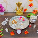 Pooja Thali set, pooja thali silver, pooja thali decoration, Pooja Thali for home, pooja thali set silver, pooja thali for wedding, pooja thali for mandir, pooja thali for Diwali, pooja thali for karva chauth, pooja thali gift set, pooja thali set gold plated pooja thali set for wedding silver thali set for pooja, return gifts for housewarming