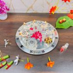 Pooja Thali set, pooja thali silver, pooja thali decoration, Pooja Thali for home, pooja thali set silver, return gifts for housewarming