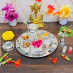 Pooja Thali set, pooja thali silver, pooja thali decoration, Pooja Thali for home, pooja thali set silver, pooja thali for wedding, pooja thali for mandir, pooja thali for Diwali, pooja thali for karva chauth, pooja thali gift set, pooja thali set gold plated pooja thali set for wedding silver thali set for pooja, return gifts for housewarming