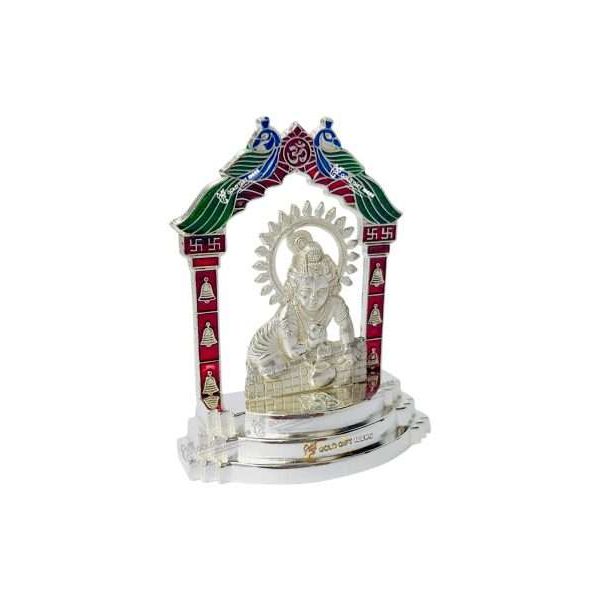 White metal Krishna idol, bal gopal idol for home, bal gopal brass idol, bal gopal Krishna idol, Krishna brass statue