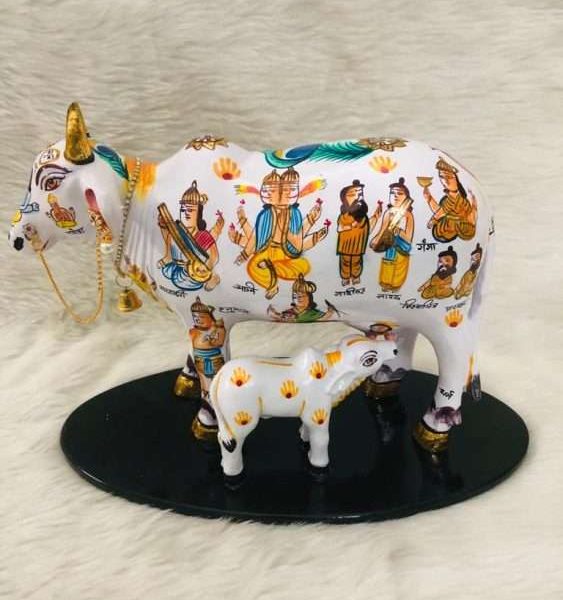 cow and calf idol, cow and calf statue, cow and calf statue vastu, cow and calf statue in pooja room, cow and calf statue idol silver, cow and calf vastu