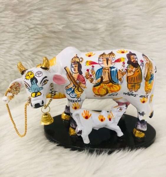 cow and calf idol, cow and calf statue, cow and calf statue vastu, cow and calf statue in pooja room, cow and calf statue idol silver, cow and calf vastu