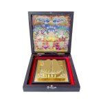 Jagannath photo frame, lord jagannath photo frame, jagannath puri photo, jagannath wooden photo frame, jagannath frame with charan paduka, jagannath wooden idol, return gifts for housewarming, Wooden Momento Gift
