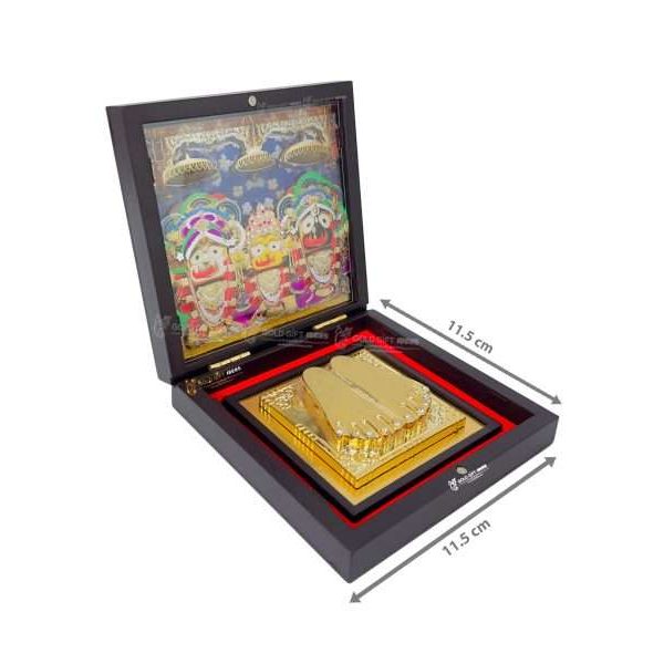 Jagannath photo frame, lord jagannath photo frame, jagannath puri photo, jagannath wooden photo frame, jagannath frame with charan paduka, jagannath wooden idol, return gifts for housewarming, Wooden Momento Gift