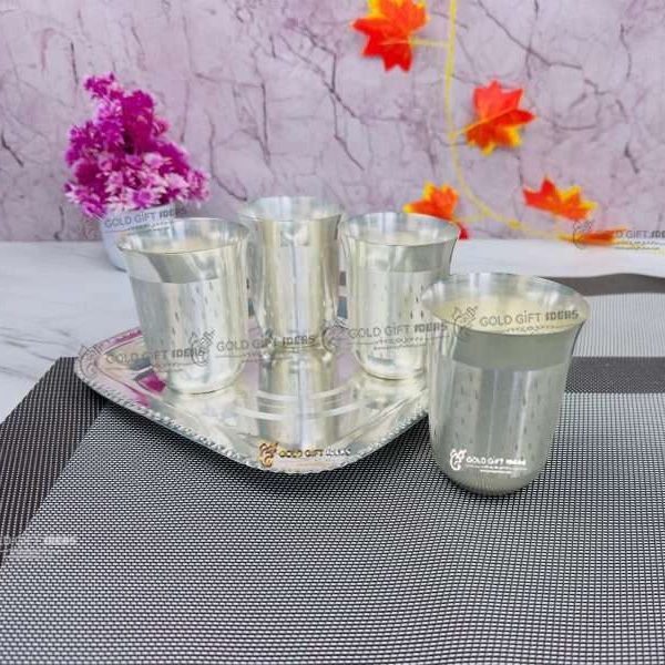 glass set for kitchen, glass set gift, glass set of 6, glass set for water, glass set for juice, glass set for bar, glass sets for drinking, glass set with tray, silver plated glass tray set, glass set for gift