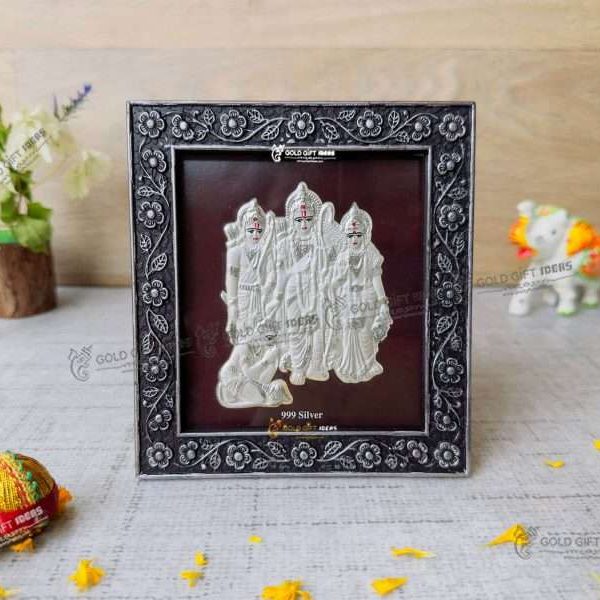 Pure Silver Ram Frame Silver ram darbar frame silver ram photo frame housewarming return gift