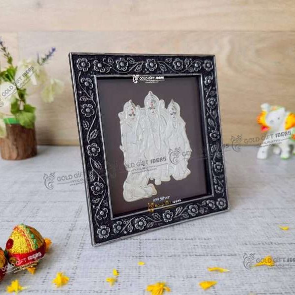 Pure Silver Ram Frame Silver ram darbar frame silver ram photo frame housewarming return gift