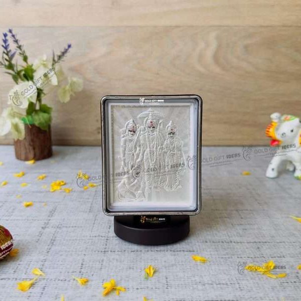 Pure Silver Ram Frame Silver ram darbar frame silver ram photo frame housewarming return gift