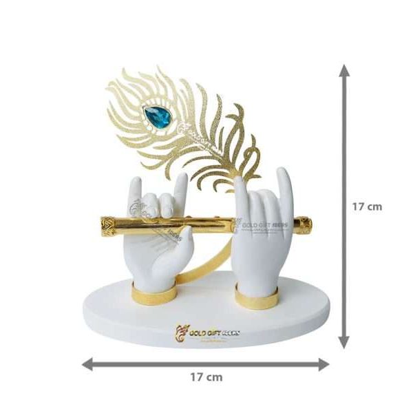 Flute Sculptor Devine flute Krishna Hands Statue krishna frame krishna idol Krishna statue home decor gift wedding return gifts housewarming gift baby shower gift Krishna flute statue pooja items for gift Diwali Gift