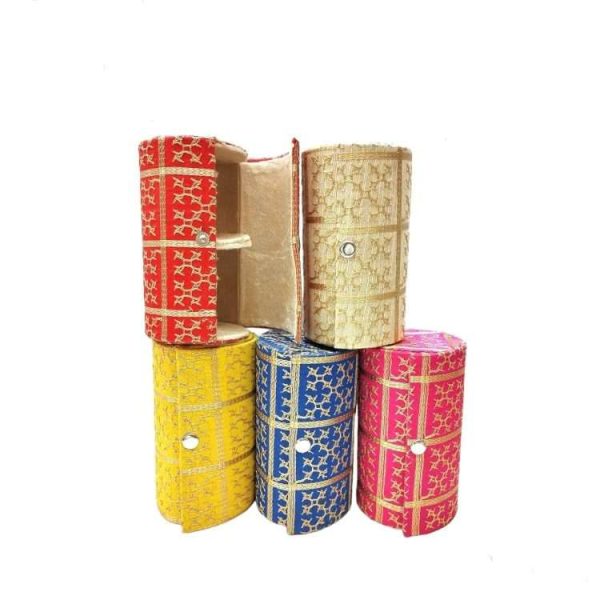 Bangle box for bride, bangle box for gift, bangle box for travel, bangle box return gift, bangle box with rod, bangle pouch gift, jewellery box for women, jewellery box for gift, jewelry box for bride, jewelry box for bangle bracelet