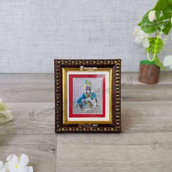 Silver Bal Gopal Frame silver bal krishna murti silver krishna frame silver bal gopal murti silver gift items for pooja silver gift items return gifts for baby shower silver bal gopal frame for gift Bal gopal photo frame, bal gopal wooden photo frame, bal gopal frame with mantra, bal gopal photo with quotes, bal gopal photo with mantra, bal gopal statue, return gifts