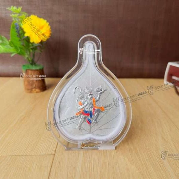 Silver hanuman Photo frame hanuman silver photo frame Hanumanji photo frame Hanuman Photo Frame for home momento gift Hanuman Idol Frame Gift salsa hanumanji photo frame wooden momento frame gift
