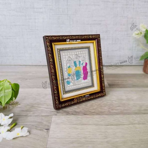 Pure Silver Ram Frame Silver ram darbar frame silver ram photo frame housewarming return gift