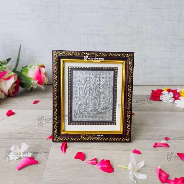 Pure Silver Ram Frame Silver ram darbar frame silver ram photo frame housewarming return gift
