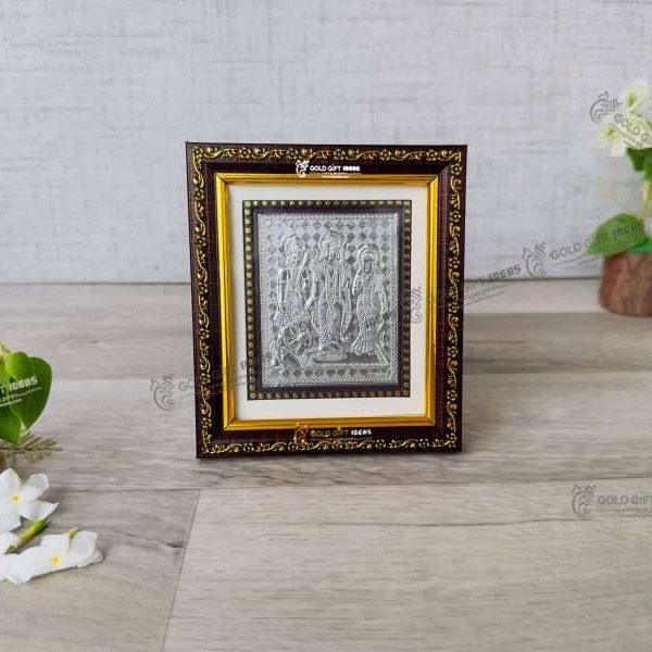 Pure Silver Ram Frame Silver ram darbar frame silver ram photo frame housewarming return gift