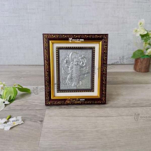 silver shreenathji frame shrinathji silver idol pure silver shreenathji photo frame Shreenathji photo frame, shreenathji photo frame nathdwara, shrinathji photo frame, shreenathji frame with charanpaduka, shreenathji photo frame for gift, return gifts for housewarming, return gifts for pooja, Wooden Momento Gift