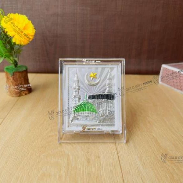 silver holy kaaba photo frame makka madina photo frame Mecca Madina photo frame Hajj darshan photo frame, muslim photo frame, Eid gift, hajj mubarak decor hajj mubarak gifts Kaaba Idol Frame Gift islamic gifts for muslims kaaba model for gift Hajj photo with frame momento gift kaaba scale model best islamic gift, return gifts, Wooden Momento Gift