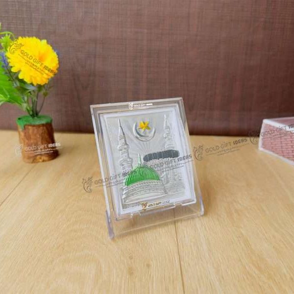 silver holy kaaba photo frame makka madina photo frame Mecca Madina photo frame Hajj darshan photo frame, muslim photo frame, Eid gift, hajj mubarak decor hajj mubarak gifts Kaaba Idol Frame Gift islamic gifts for muslims kaaba model for gift Hajj photo with frame momento gift kaaba scale model best islamic gift, return gifts, Wooden Momento Gift