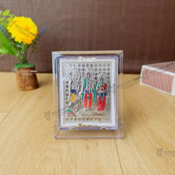 Pure Silver Ram Frame Silver ram darbar frame silver ram photo frame housewarming return gift