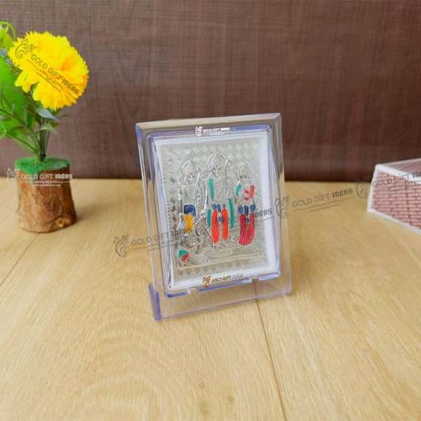 Pure Silver Ram Frame Silver ram darbar frame silver ram photo frame housewarming return gift
