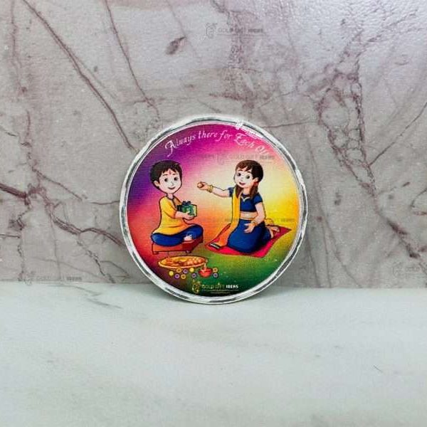 Pure Silver Rakshabandhan coin 999 pure silver coin, Silver coin for wedding gift, silver coin for gift, silver coin for new born baby, silver coin for birthday, silver coin for baby tradition, silver coin for baby shower, silver coin for new baby, silver coin for rakshabandhan gift