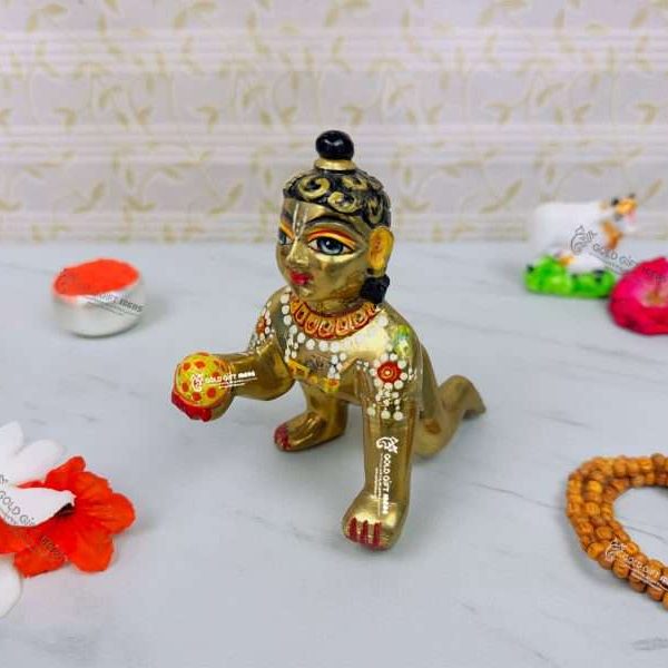 Laddu Bal Gopal, Bal Gopal Murti, Bal Gopal Brass Idol, Laddu Gopal Brass Murti, Brass Laddu Gopal, Brass Krishna Statue, Brass Krishna Murti, Bal Gopal Statue for Home, Bal Gopal Statue for Office, Bal Gopal Statue for Janmashtami, Bal Gopal Idol for Home Decor, Janmashtami Gift Ideas, Return Gifts for Janmashtami, Return Gift for Birthday, Return Gifts for Baby Shower, Return Gifts for Anniversary