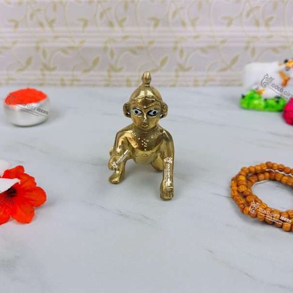 Laddu Bal Gopal, Bal Gopal Murti, Bal Gopal Brass Idol, Laddu Gopal Brass Murti, Brass Laddu Gopal, Brass Krishna Statue, Brass Krishna Murti, Bal Gopal Statue for Home, Bal Gopal Statue for Office, Bal Gopal Statue for Janmashtami, Bal Gopal Idol for Home Decor, Janmashtami Gift Ideas, Return Gifts for Janmashtami, Return Gift for Birthday, Return Gifts for Baby Shower, Return Gifts for Anniversary