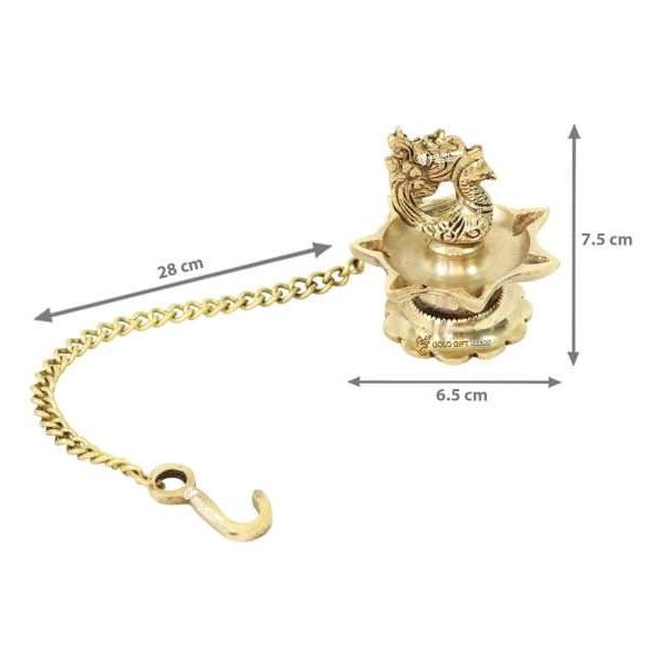 Brass Peacock Hanging Diya, Brass Diya Stand, Brass Diya Lamp, Brass Diya for Puja, Brass Diyas for Diwali, Decorative Diya for Gifting, Oil Lamp for Home, Oil Lamp for Pooja, Brass Oil Lamp Stand, brass big diyas, brass diya with handle, brass aarti diya, return gifts for pooja, diwali gift, diwali return gift, birthday return gift, return gifts, wedding gift, wedding return gift, baby shower gift, baby shower return gift, occasional gift, housewarming gift, housewarming return gift