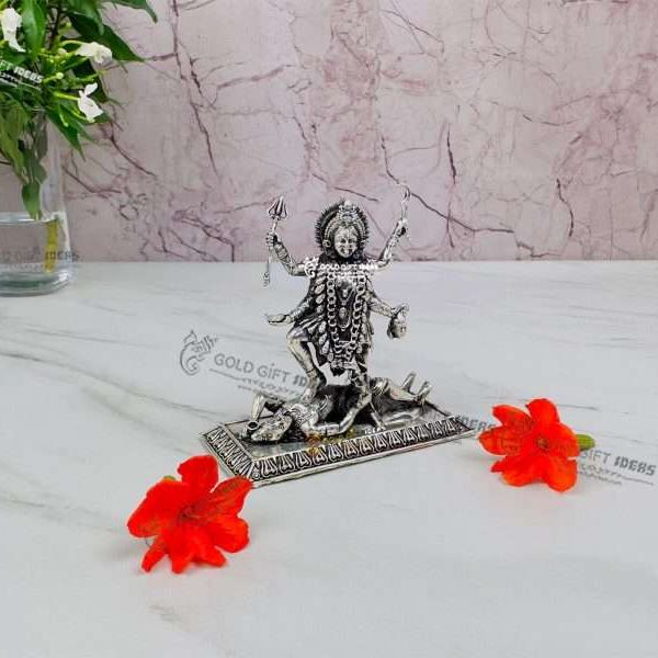 pure silver mahakali idol, mahakali idol for home, mahakali silver idol, mahakali murti, mahakali statue, pure silver kali maa idol, kali maa statue for home, kali mata murti at home, mahakali with mahakal, mahakali with shiv, mahakali with mahadev, mahakal with mahakali, shiva and kali, navratri gifts, navaratri gifts, return gifts for pooja, diwali gift, diwali return gift, birthday return gift, return gifts, wedding gift, wedding return gift, baby shower gift, baby shower return gift, occasional gift, housewarming gift, housewarming return gift