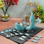 Silver Plated Swan Holder Spoon Set (1) swan spoon set, swan spoon holder set, swan spoon stand, swan spoon holder, swan spoon holder set, swan spoon fork set, swan cutlery set, swan shaped spoon set stand, spoon set with swan stand, swan tea spoon holder, swan serving spoon, swan silver spoon, swan spoon set for cooking, swan spoon fork set for kitchen, duck spoon set, duck cutlery set, spoon fork set, spoon set, spoon set with stand, spoon set of 12, spoon set for dining table, spoon set for kitchen, spoon set for gift, spoon set for cooking, serving spoon set, tea spoon set, cutlery set for kitchen, cutlery set for gift, diwali gift, diwali return gift, birthday gift, birthday return gift, return gifts, wedding gift, wedding return gift, baby shower gift, baby shower return gift, occasional gift, housewarming gifts, housewarming return gifts,