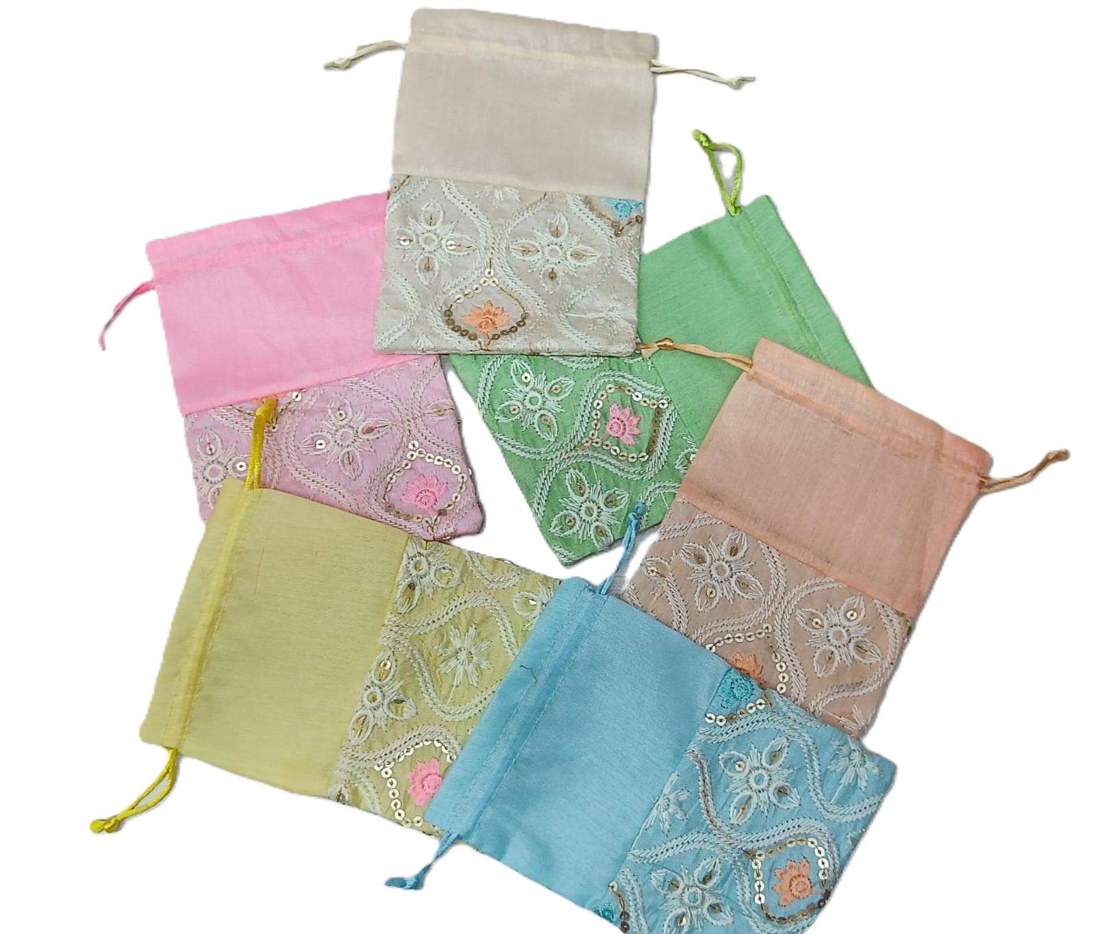 Half Silk Half Embroidery Potli Bags (18 x 13 CM) (1) potli for gifting, potli bags for women, potli bags for ladies, potli bags for bride, potli bags for return gifts, potli bags for gift, potli bags for gifting, potli bags for wedding, potli bags for wedding gift, potli bags for wedding guests, potli bags for wedding retun gifts, girls potli bags for wedding, potli bags for chocolates, potli bags for dry fruits, potli bags for packing, potli bags for packaging, potli bags for gift packing, wedding party favor gift bags, party favor bags, shagun potli pouch, shagun potli pouches, traditional potli bags, traditional bags for ladies, traditional pouches for ladies, potli pouches, potli pouch bags, pouches for dry fruit packing, pouches for packing, pouches for packaging, packaging pouch for candy, jewellery pouch for ladies, bridal potli purse, bridal potli bags, sangeet potli bags, potli bags for sangeet, ladies sangeet gift items, mehndi return gifts, mehndi gift bags, haldi potli bags, potli bags for haldi ceremony, haldi ceremony return gifts, wedding party favors, mehndi party favors, return gifts for women, return gifts for haldi ceremony, diwali gift, diwali return gift, birthday gift, birthday return gift, return gifts, wedding gift, wedding return gift, baby shower gift, baby shower return gift, occasional gift, housewarming gifts, housewarming return gifts,