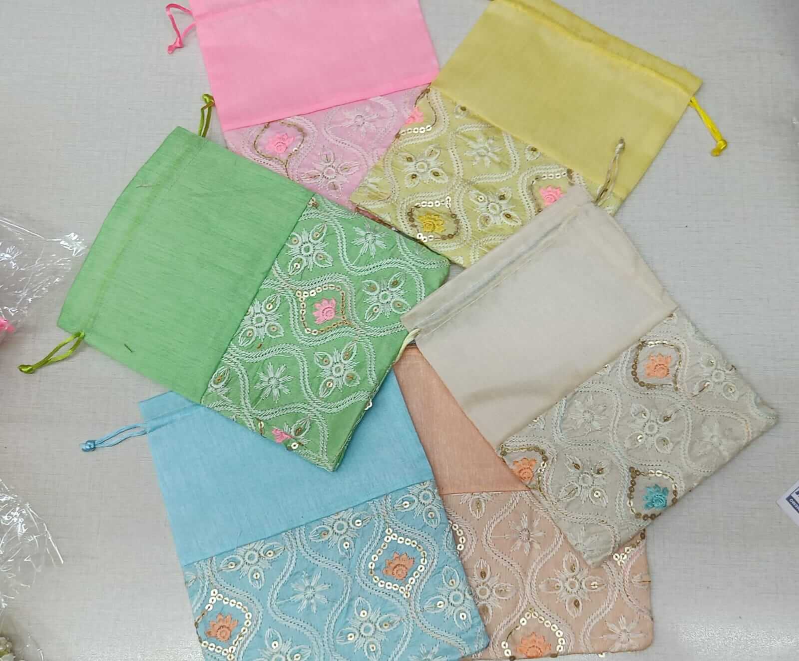 Half Silk Half Embroidery Potli Bags (23 x 18 CM) (2) potli for gifting, potli bags for women, potli bags for ladies, potli bags for bride, potli bags for return gifts, potli bags for gift, potli bags for gifting, potli bags for wedding, potli bags for wedding gift, potli bags for wedding guests, potli bags for wedding retun gifts, girls potli bags for wedding, potli bags for chocolates, potli bags for dry fruits, potli bags for packing, potli bags for packaging, potli bags for gift packing, wedding party favor gift bags, party favor bags, shagun potli pouch, shagun potli pouches, traditional potli bags, traditional bags for ladies, traditional pouches for ladies, potli pouches, potli pouch bags, pouches for dry fruit packing, pouches for packing, pouches for packaging, packaging pouch for candy, jewellery pouch for ladies, bridal potli purse, bridal potli bags, sangeet potli bags, potli bags for sangeet, ladies sangeet gift items, mehndi return gifts, mehndi gift bags, haldi potli bags, potli bags for haldi ceremony, haldi ceremony return gifts, wedding party favors, mehndi party favors, return gifts for women, return gifts for haldi ceremony, diwali gift, diwali return gift, birthday gift, birthday return gift, return gifts, wedding gift, wedding return gift, baby shower gift, baby shower return gift, occasional gift, housewarming gifts, housewarming return gifts,