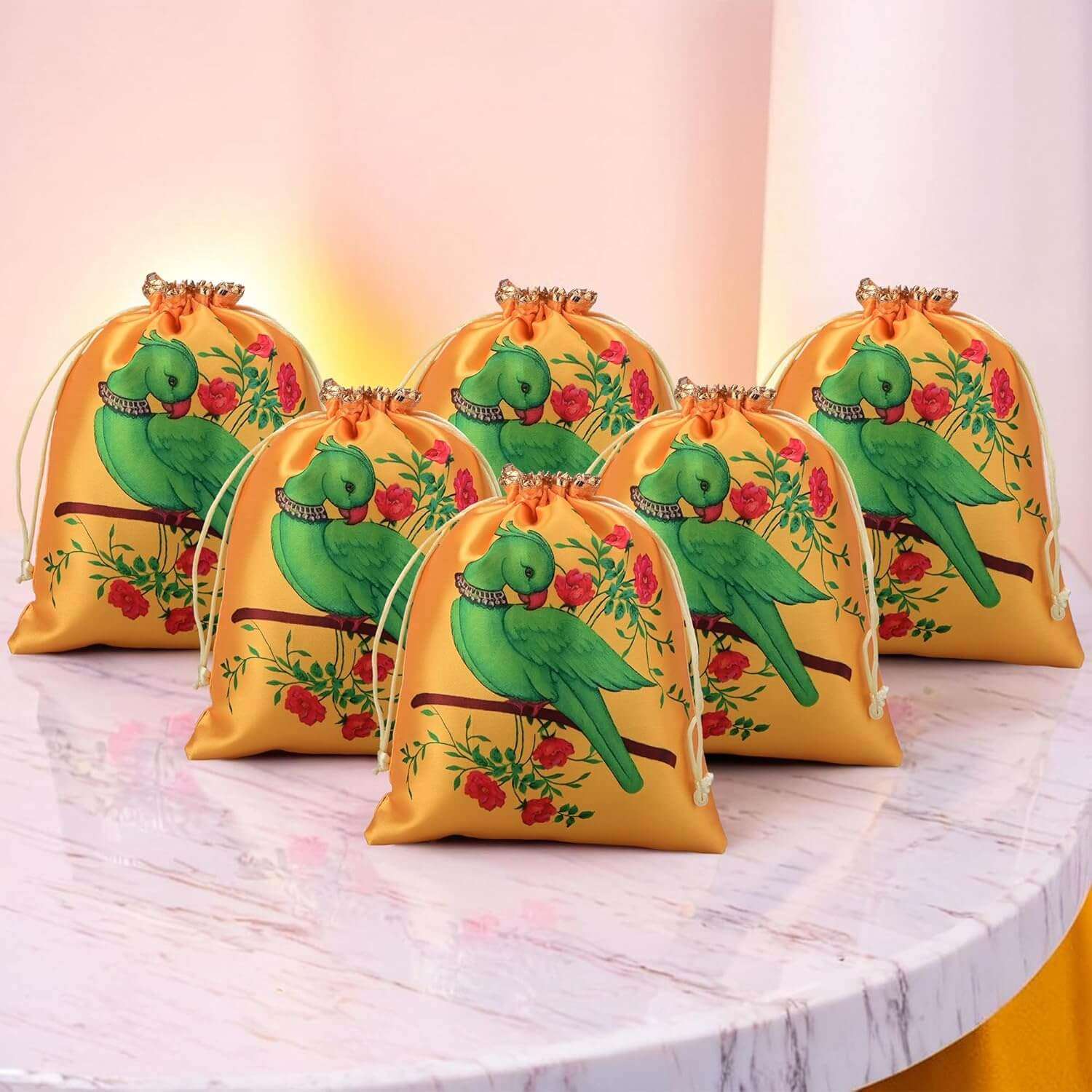 Parrot Digital Print Potli Pouches (5) potli for gifting, potli bags for women, potli bags for ladies, potli bags for bride, potli bags for return gifts, potli bags for gift, potli bags for gifting, potli bags for wedding, potli bags for wedding gift, potli bags for wedding guests, potli bags for wedding retun gifts, girls potli bags for wedding, potli bags for chocolates, potli bags for dry fruits, potli bags for packing, potli bags for packaging, potli bags for gift packing, wedding party favor gift bags, party favor bags, shagun potli pouch, shagun potli pouches, traditional potli bags, traditional bags for ladies, traditional pouches for ladies, potli pouches, potli pouch bags, pouches for dry fruit packing, pouches for packing, pouches for packaging, packaging pouch for candy, jewellery pouch for ladies, bridal potli purse, bridal potli bags, sangeet potli bags, potli bags for sangeet, ladies sangeet gift items, mehndi return gifts, mehndi gift bags, haldi potli bags, potli bags for haldi ceremony, haldi ceremony return gifts, wedding party favors, mehndi party favors, return gifts for women, return gifts for haldi ceremony, diwali gift, diwali return gift, birthday gift, birthday return gift, return gifts, wedding gift, wedding return gift, baby shower gift, baby shower return gift, occasional gift, housewarming gifts, housewarming return gifts,