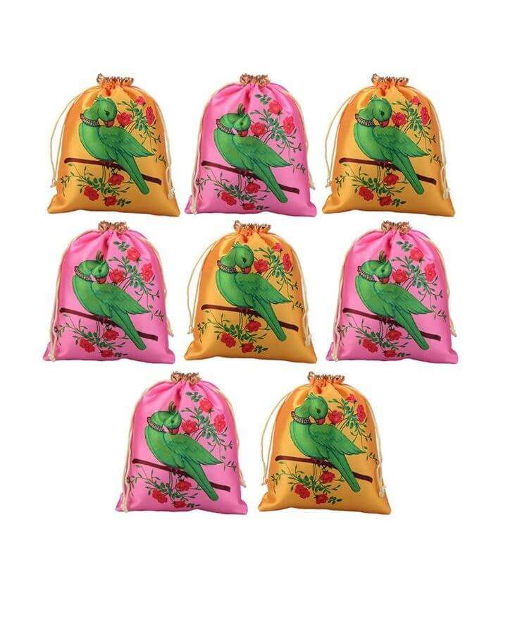 Parrot Digital Print Potli Pouches (6) potli for gifting, potli bags for women, potli bags for ladies, potli bags for bride, potli bags for return gifts, potli bags for gift, potli bags for gifting, potli bags for wedding, potli bags for wedding gift, potli bags for wedding guests, potli bags for wedding retun gifts, girls potli bags for wedding, potli bags for chocolates, potli bags for dry fruits, potli bags for packing, potli bags for packaging, potli bags for gift packing, wedding party favor gift bags, party favor bags, shagun potli pouch, shagun potli pouches, traditional potli bags, traditional bags for ladies, traditional pouches for ladies, potli pouches, potli pouch bags, pouches for dry fruit packing, pouches for packing, pouches for packaging, packaging pouch for candy, jewellery pouch for ladies, bridal potli purse, bridal potli bags, sangeet potli bags, potli bags for sangeet, ladies sangeet gift items, mehndi return gifts, mehndi gift bags, haldi potli bags, potli bags for haldi ceremony, haldi ceremony return gifts, wedding party favors, mehndi party favors, return gifts for women, return gifts for haldi ceremony, diwali gift, diwali return gift, birthday gift, birthday return gift, return gifts, wedding gift, wedding return gift, baby shower gift, baby shower return gift, occasional gift, housewarming gifts, housewarming return gifts,