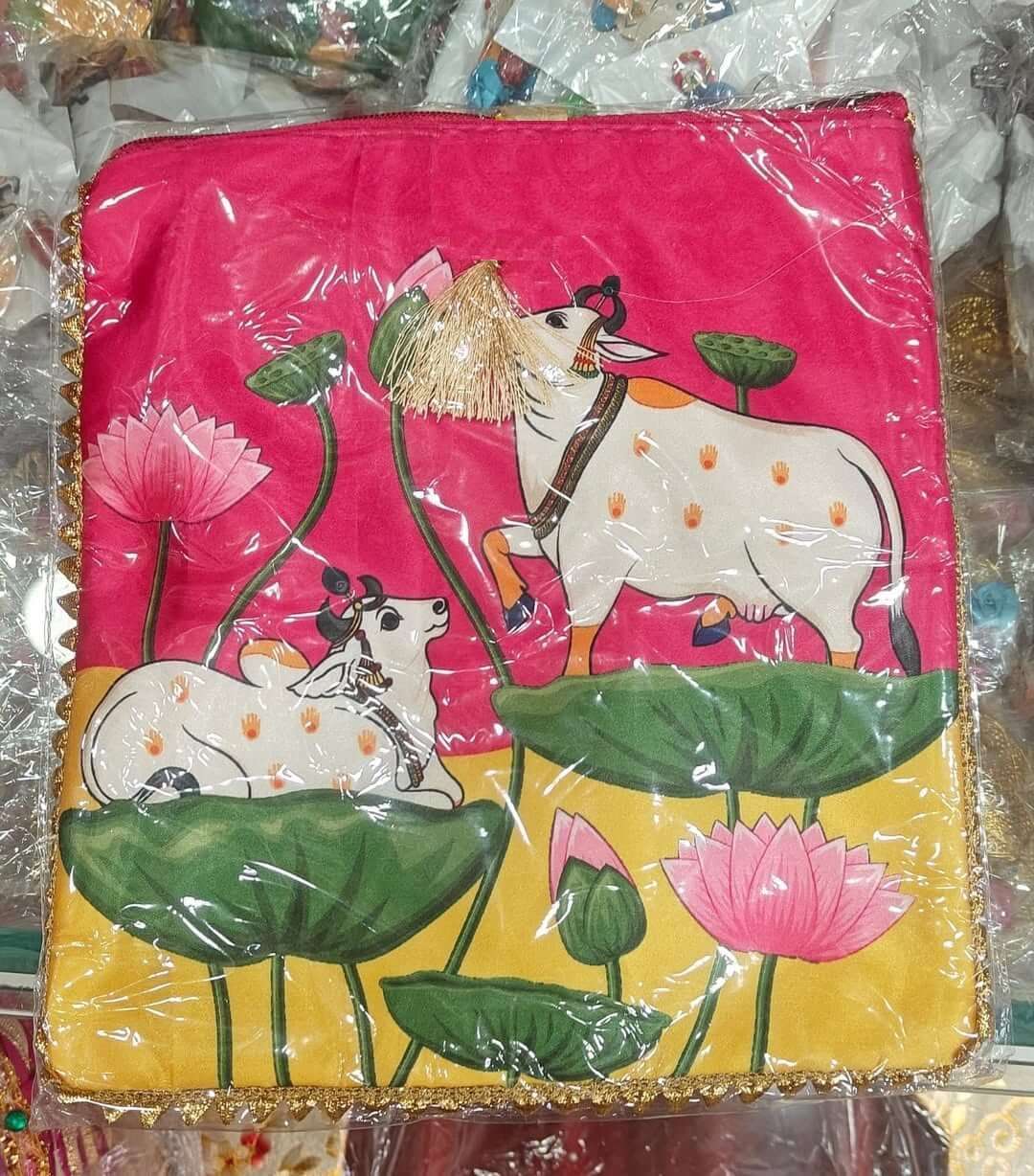 Pichwai Cow Digital Print Potli Bags (2) potli for gifting, potli bags for women, potli bags for ladies, potli bags for bride, potli bags for return gifts, potli bags for gift, potli bags for gifting, potli bags for wedding, potli bags for wedding gift, potli bags for wedding guests, potli bags for wedding retun gifts, girls potli bags for wedding, potli bags for chocolates, potli bags for dry fruits, potli bags for packing, potli bags for packaging, potli bags for gift packing, wedding party favor gift bags, party favor bags, shagun potli pouch, shagun potli pouches, traditional potli bags, traditional bags for ladies, traditional pouches for ladies, potli pouches, potli pouch bags, pouches for dry fruit packing, pouches for packing, pouches for packaging, packaging pouch for candy, jewellery pouch for ladies, bridal potli purse, bridal potli bags, sangeet potli bags, potli bags for sangeet, ladies sangeet gift items, mehndi return gifts, mehndi gift bags, haldi potli bags, potli bags for haldi ceremony, haldi ceremony return gifts, wedding party favors, mehndi party favors, return gifts for women, return gifts for haldi ceremony, diwali gift, diwali return gift, birthday gift, birthday return gift, return gifts, wedding gift, wedding return gift, baby shower gift, baby shower return gift, occasional gift, housewarming gifts, housewarming return gifts,