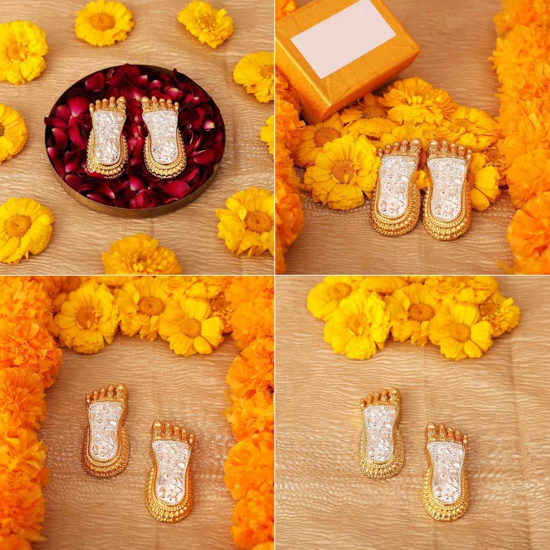Lakshmi Pagla (8 x 3 CM) (5) laxmi footprint, laxmi foot design, laxmi feet design, laxmi charan paduka, laxmi pagla decoration, laxmi feet for diwali, lakshmi feet for diwali, laxmi pagla for pooja, lakshmi feet, lakshmi footprint, lakshmi pagla, lakshmi pagla design, lakshmi ji pagla, lakshmi charan paduka, lakshmi ji ke charan, lakshmi mata charan paduka, charan paduka, charan paduka lakshmi ji, charan paduka laxmi ji, pagla lakshmi, lakshmi pagla for home, return gifts, return gifts for pooja, diwali gift, diwali return gift, birthday gift, birthday return gift, wedding gift, wedding return gift, baby shower gift, baby shower return gift, occasional gift, housewarming gifts, housewarming return gifts, return gifts for housewarming, return gifts for diwali, indian religious gifts, hindu religious gifts online, indian religious items, indian spiritual gifts,