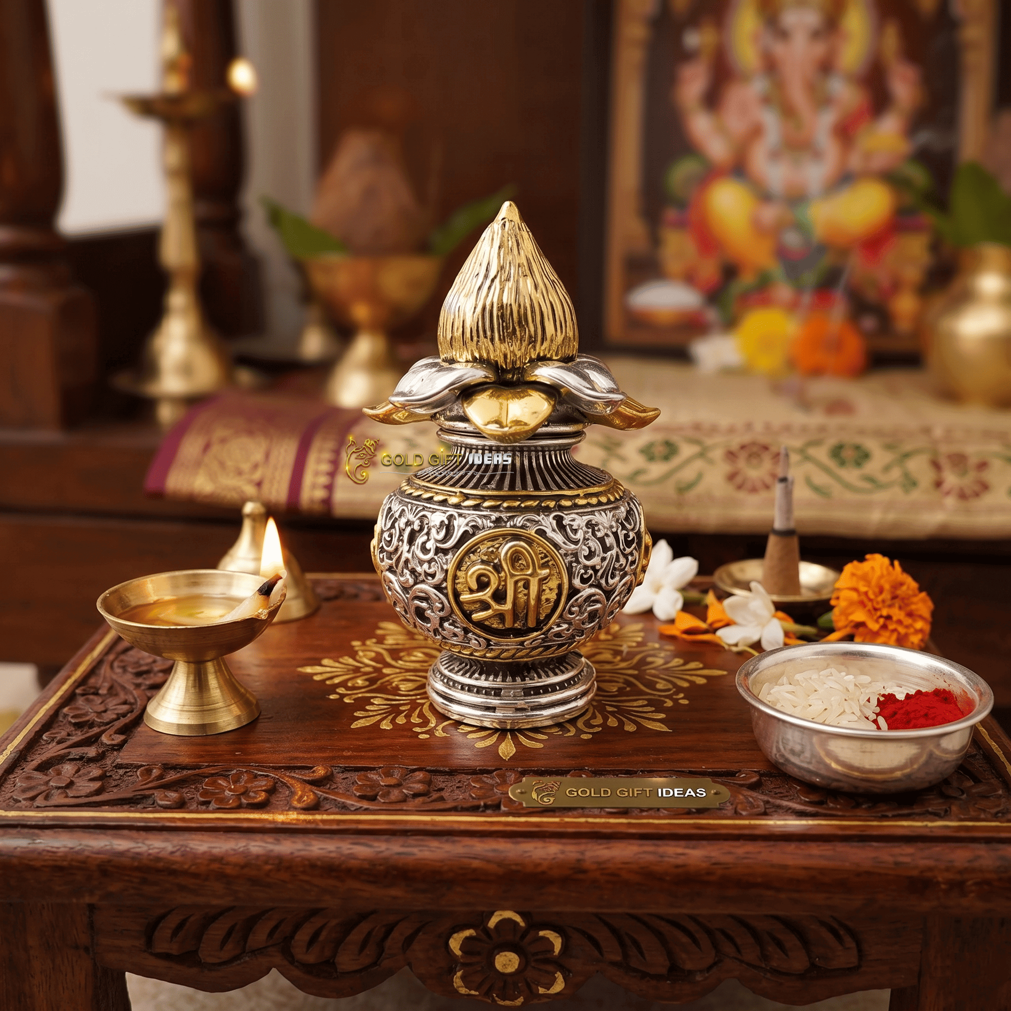 Kalash with Nariyal (3) kalash for pooja, kalash for shivling, kalash for new house, kalash for puja, kalash for griha pravesh, kalash for wedding, kalash for mandir, kalash for temple, kalash for pooja room, kalash for god, kalash for ganesh chaturthi, kalash for ganesh pooja, kalash for gift, kalash for ganpati, kalash for gudi padwa, kalash for decoration, kalash for diwali, kalash for durga puja, kalash for dhateras, kalash for pooja decoration, small kalash for pooja, kalasam for pooja room, kalasam for temple, kalasam for pooja, kalasam for varalakshmi vratham, kalasam for satyanarayan pooja, kalasam for god, loti for pooja, lota for pooja, lota for shivling, lota for shiv puja, lota for griha pravesh, lota for god, lota for gift, kalash with nariyal, pooja kalash with nariyal, kalash with coconut, kalash with coconut decoration, kalash with leaves and coconut, kalash coconut for pooja, kalash with coconut for pooja, kalasam with coconut, kalasam coconut decoration, return gifts, return gifts for pooja, diwali gift, diwali return gift, birthday gift, birthday return gift, wedding gift, wedding return gift, baby shower gift, baby shower return gift, occasional gift, housewarming gifts, housewarming return gifts, return gifts for housewarming, return gifts for diwali, indian religious gifts, hindu religious gifts online, indian religious items, indian spiritual gifts,