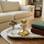 Resin GP Owl Statue (8 x 7 CM) (2)