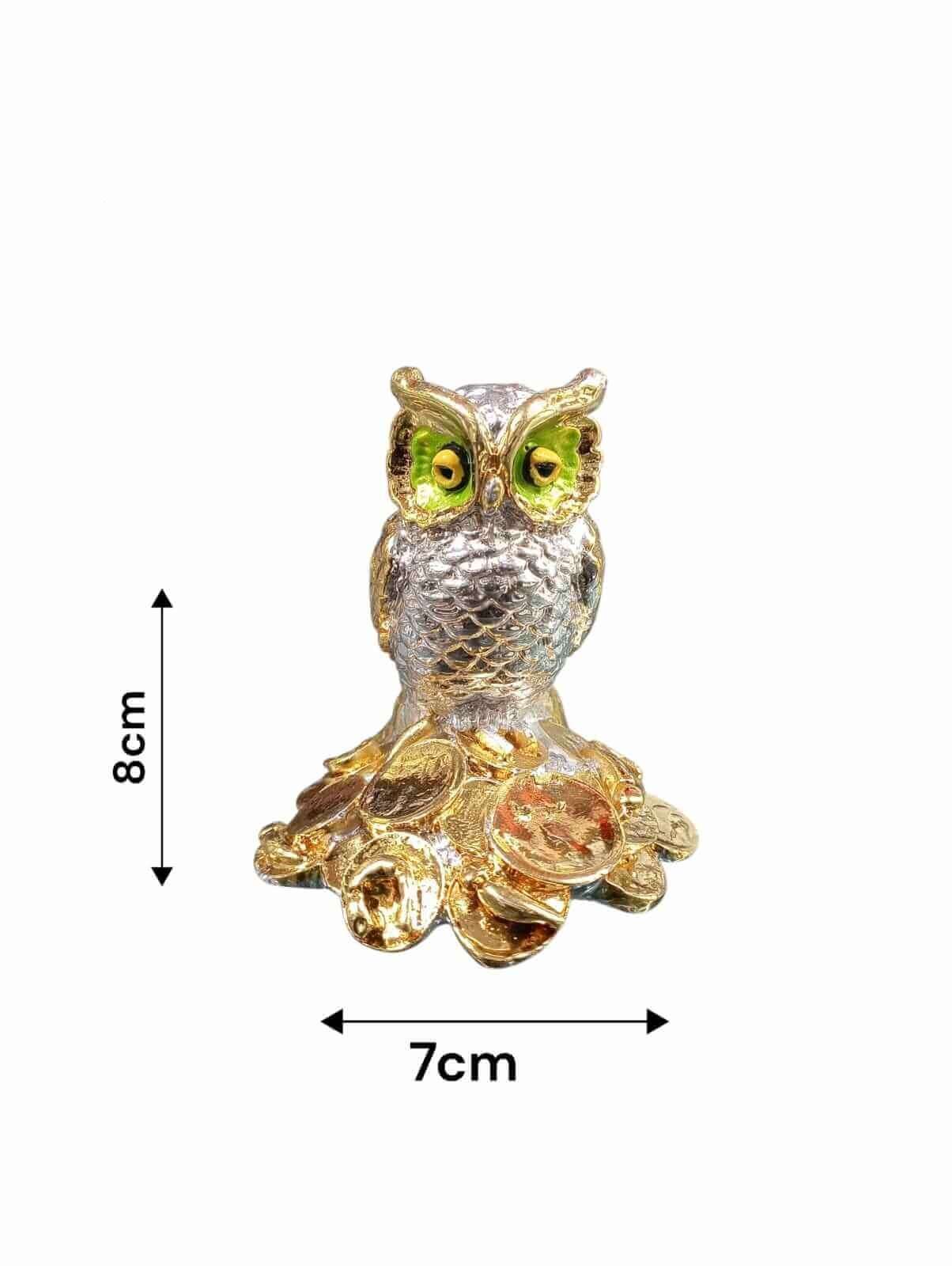 Resin GP Owl Statue (8 x 7 CM) (4)